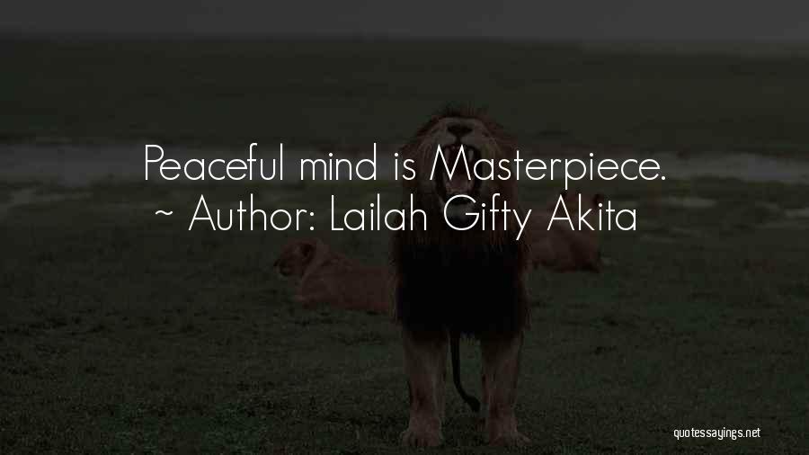 Peaceful Quotes By Lailah Gifty Akita