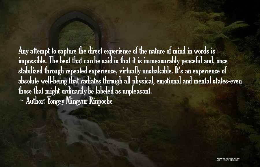 Peaceful Quotes By Yongey Mingyur Rinpoche