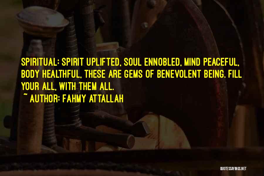 Peaceful Soul Quotes By Fahmy Attallah