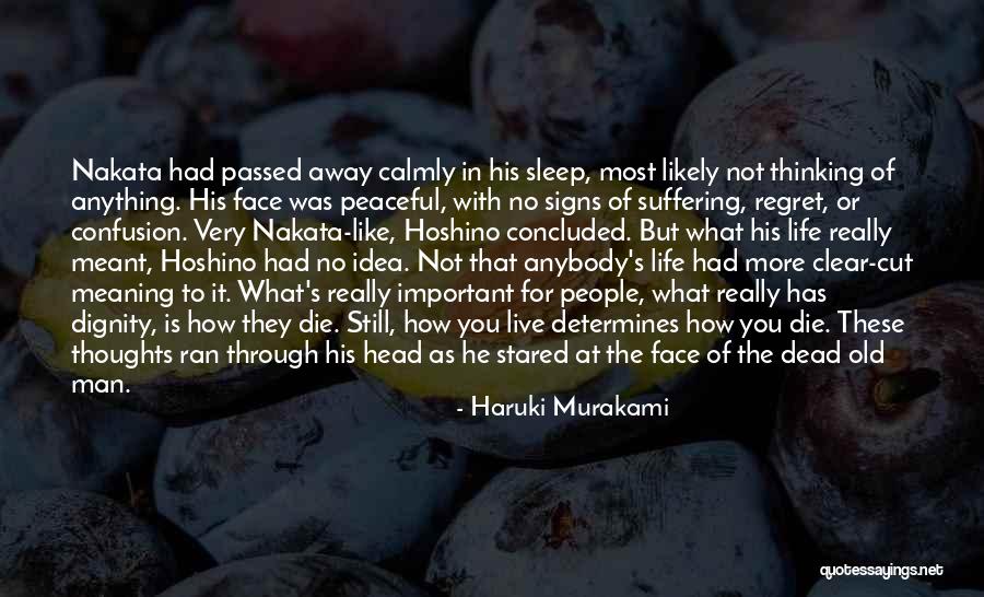 Peaceful Thoughts Quotes By Haruki Murakami Peaceful Thoughts Quotes By Haruki Murakami
