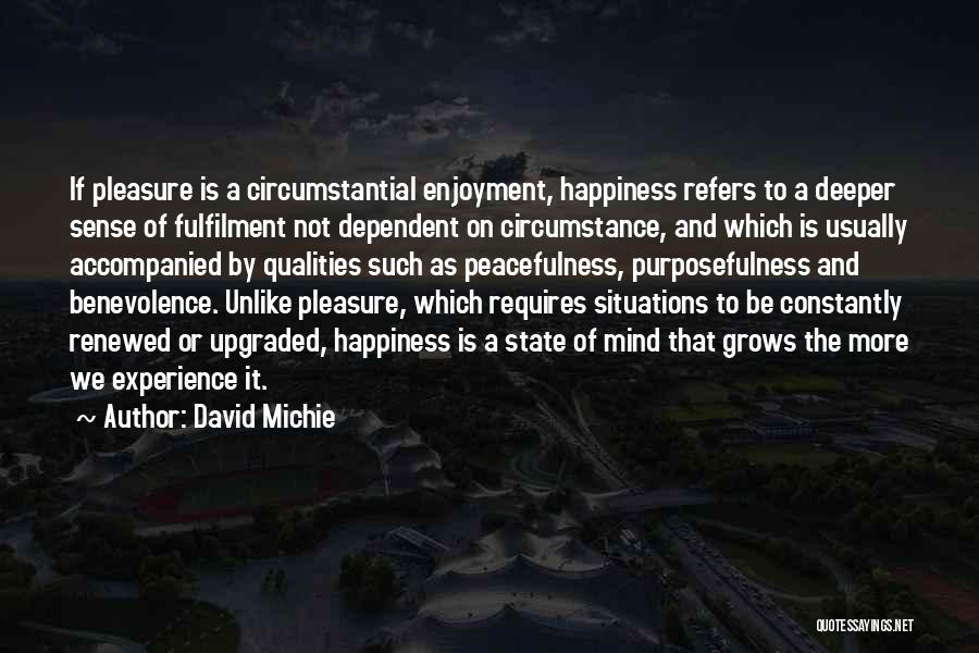 Peacefulness Of The Mind Quotes By David Michie
