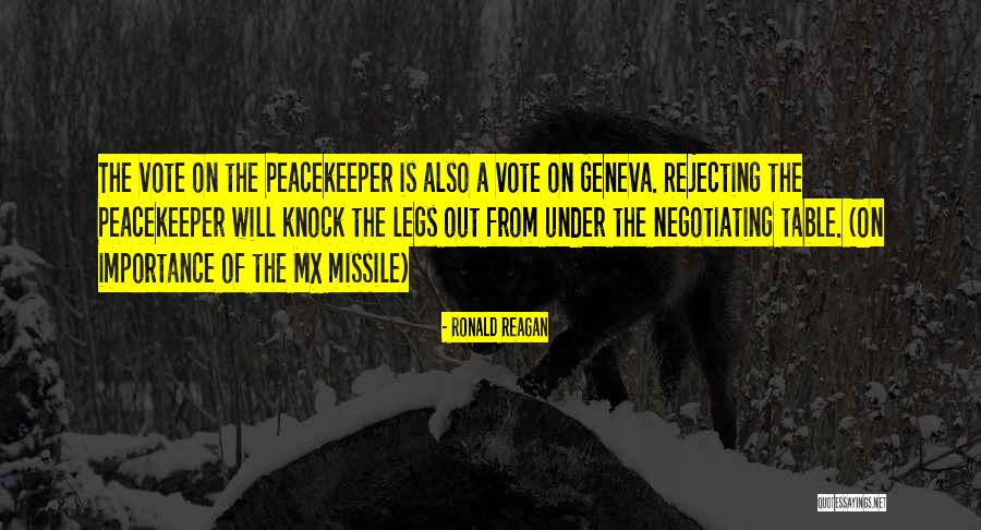 Peacekeeper Quotes By Ronald Reagan