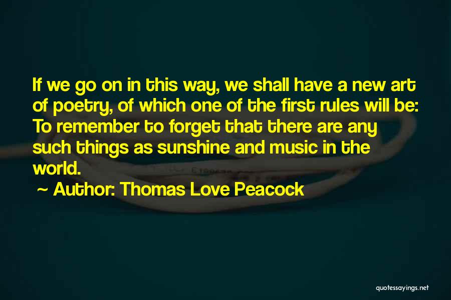 Peacock Love Quotes By Thomas Love Peacock