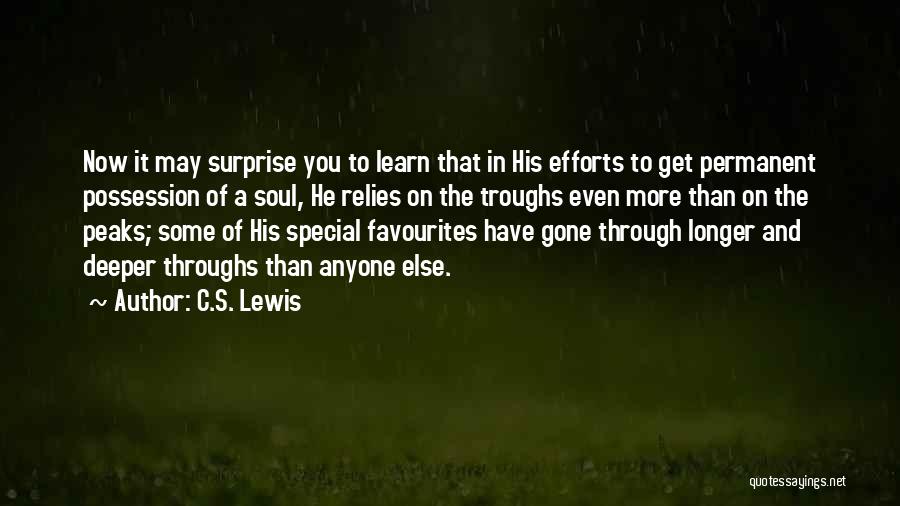 Peaks And Troughs Quotes By C.S. Lewis