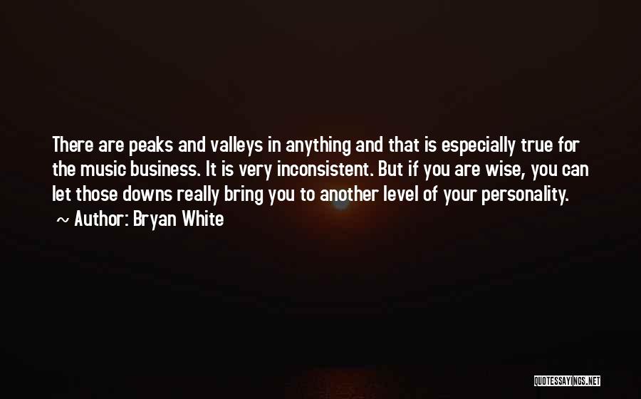 Peaks And Valleys Quotes By Bryan White