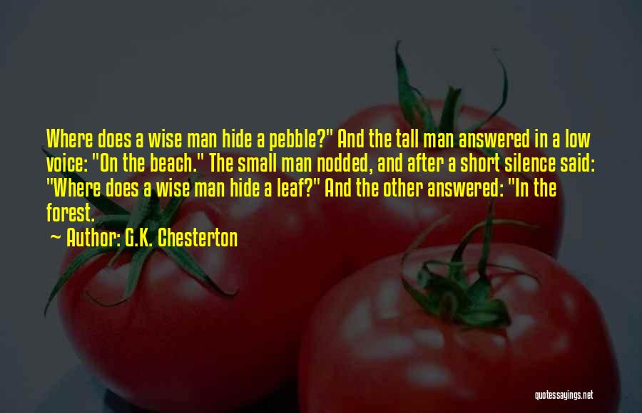 Pebble Beach Quotes By G.K. Chesterton