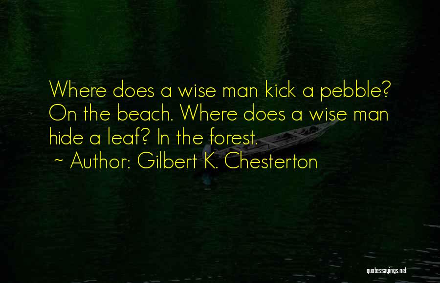 Pebble Beach Quotes By Gilbert K. Chesterton