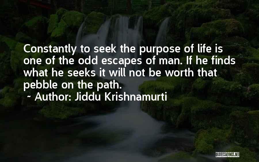 Pebble Quotes By Jiddu Krishnamurti