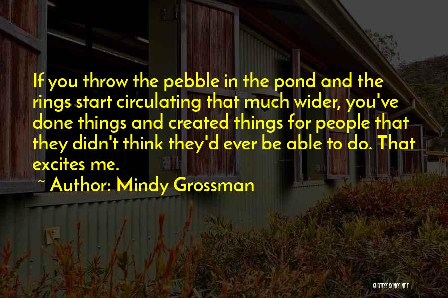 Pebble Quotes By Mindy Grossman