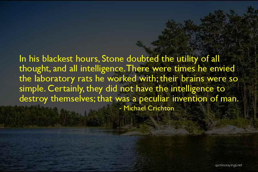 Peculiar Man Quotes By Michael Crichton Peculiar Man Quotes By Michael Crichton