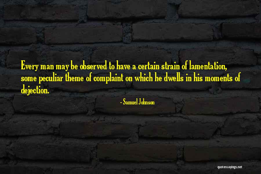 Peculiar Man Quotes By Samuel Johnson Peculiar Man Quotes By Samuel Johnson