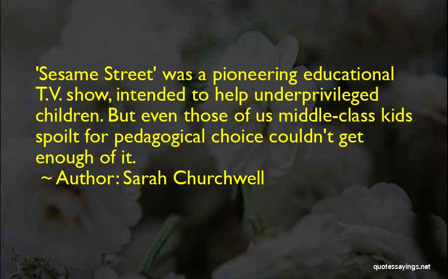 Pedagogical Quotes By Sarah Churchwell