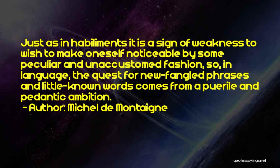 Pedantic Quotes By Michel De Montaigne