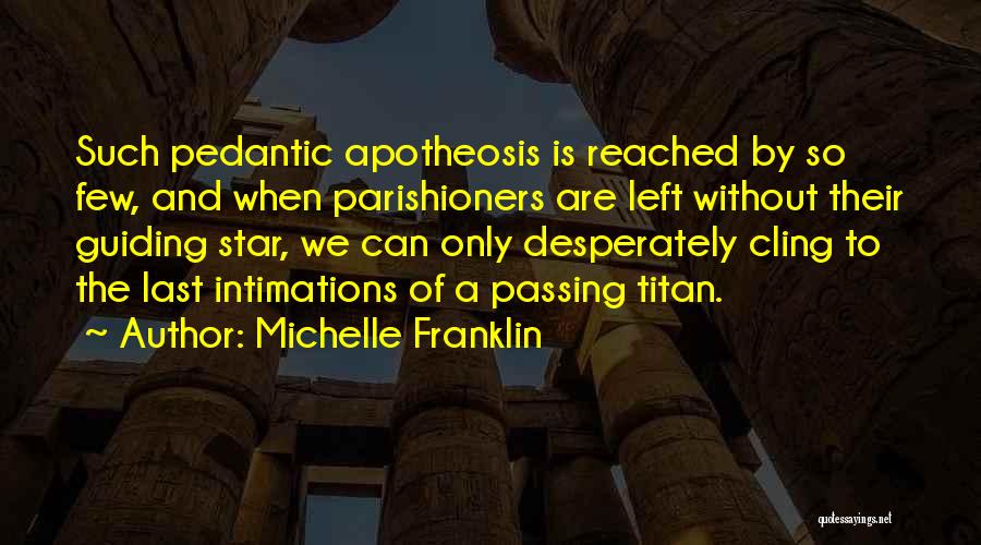 Pedantic Quotes By Michelle Franklin