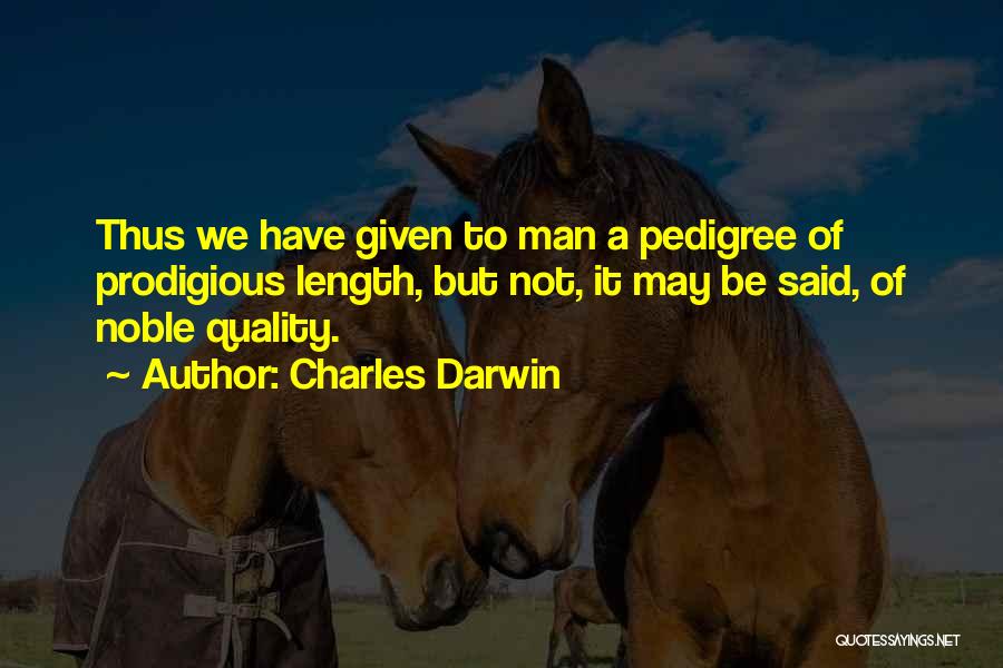 Pedigree Quotes By Charles Darwin