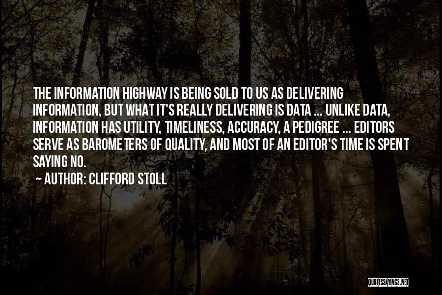 Pedigree Quotes By Clifford Stoll