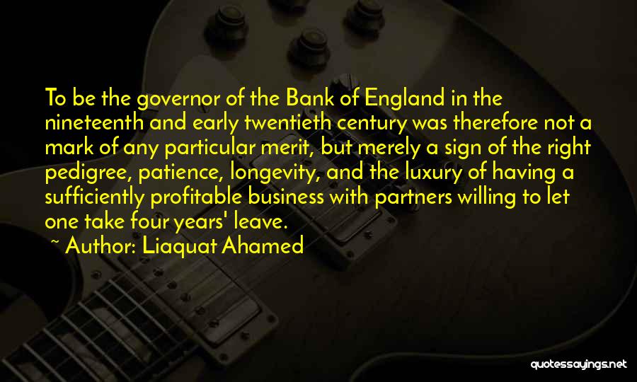 Pedigree Quotes By Liaquat Ahamed