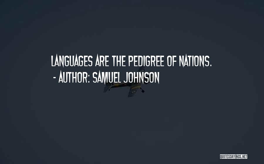 Pedigree Quotes By Samuel Johnson