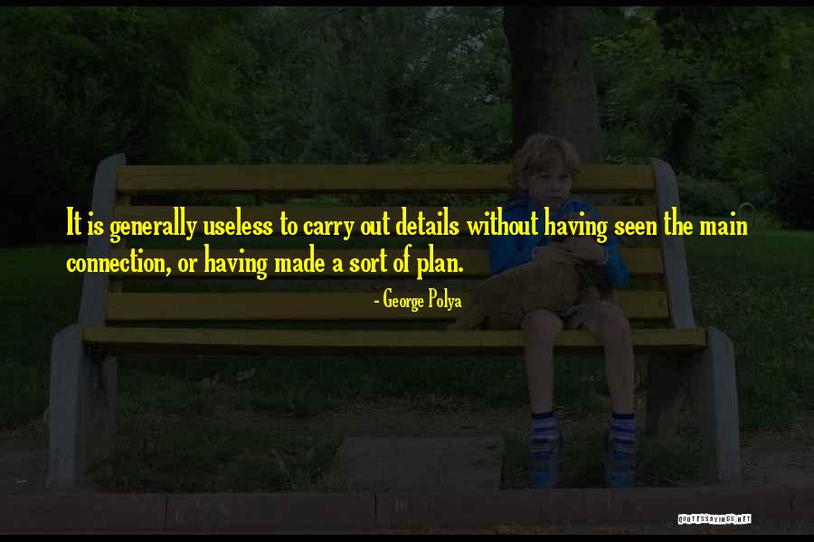 Pedras Pintadas Quotes By George Polya