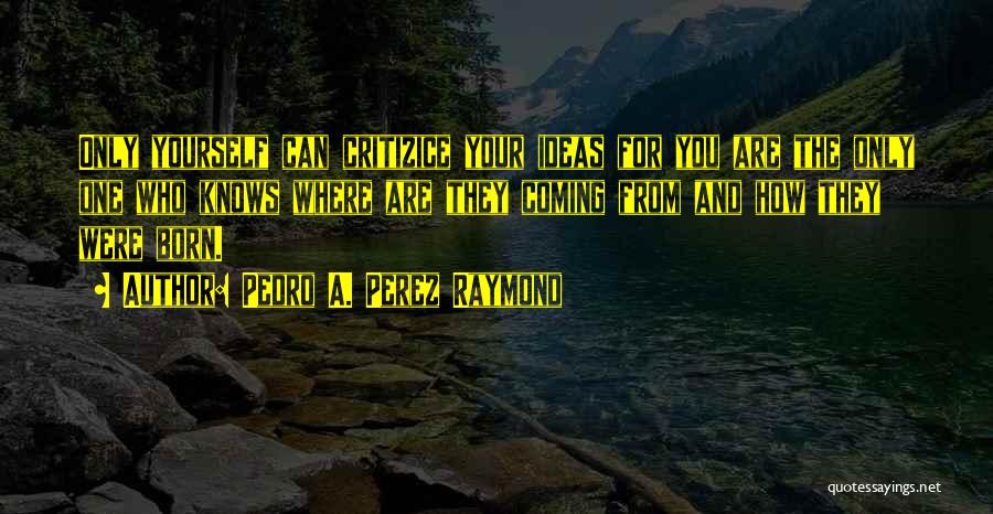 Pedro A. Perez Raymond Quotes 101199