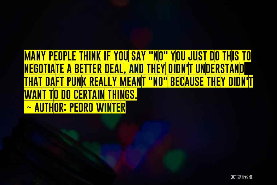 Pedro Winter Quotes 1972784
