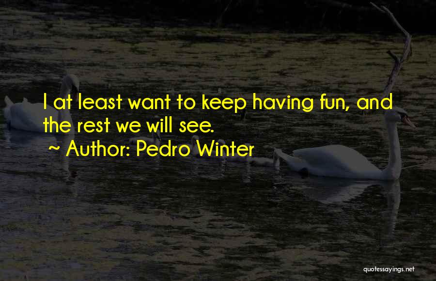 Pedro Winter Quotes 880768