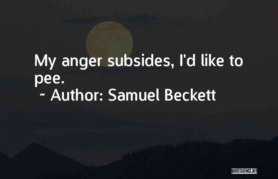 Pee Pee Quotes By Samuel Beckett