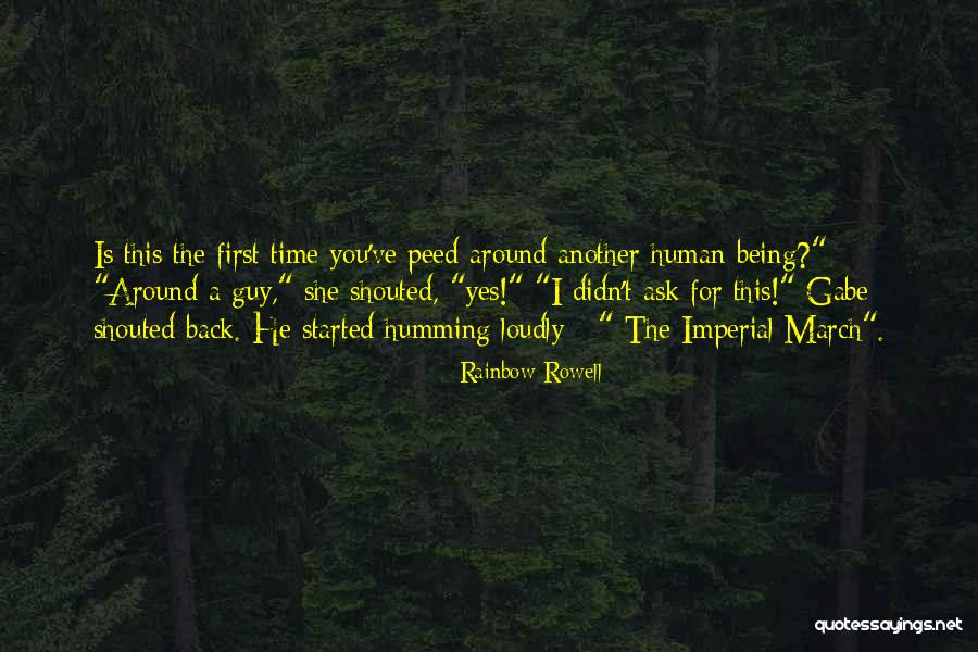 Peed Myself Quotes By Rainbow Rowell Peed Myself Quotes By Rainbow Rowell
