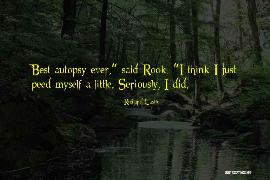 Peed Myself Quotes By Richard Castle Peed Myself Quotes By Richard Castle