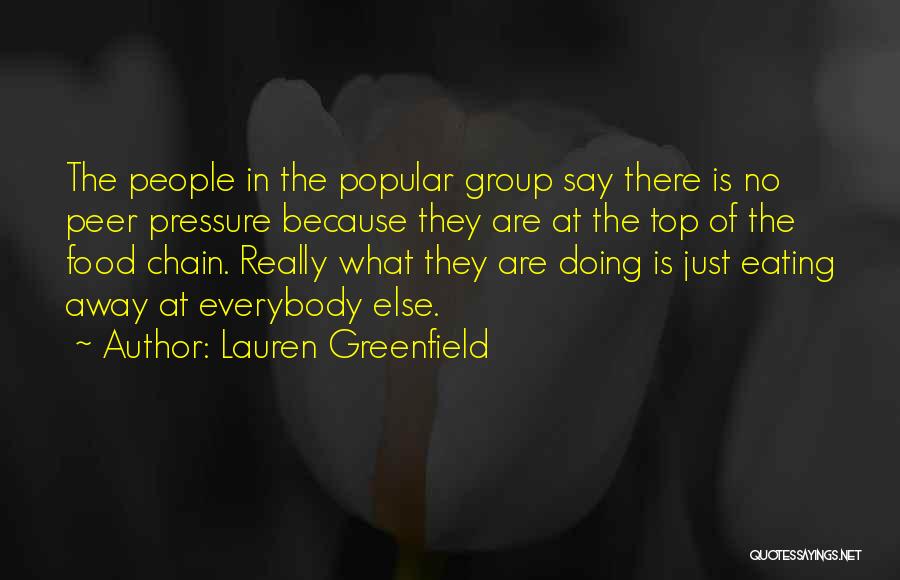 Peer Group Pressure Quotes By Lauren Greenfield