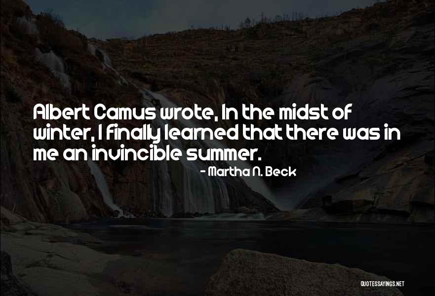 Pekarek Elizabeth Quotes By Martha N. Beck Pekarek Elizabeth Quotes By Martha N. Beck