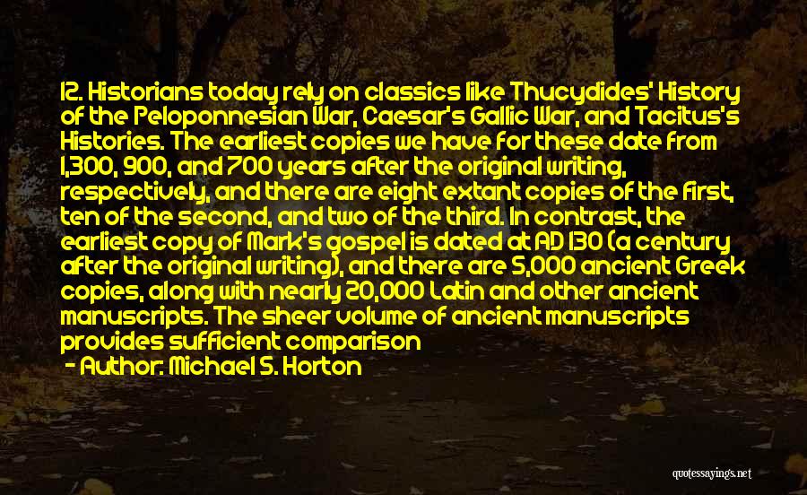 Peloponnesian Quotes By Michael S. Horton