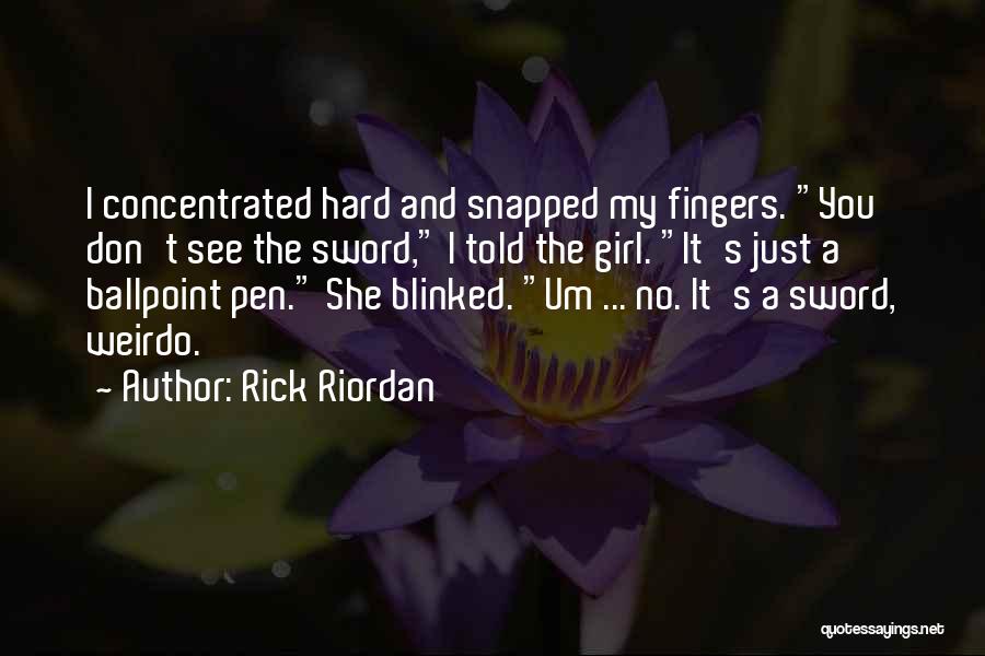 Pen Vs Sword Quotes By Rick Riordan