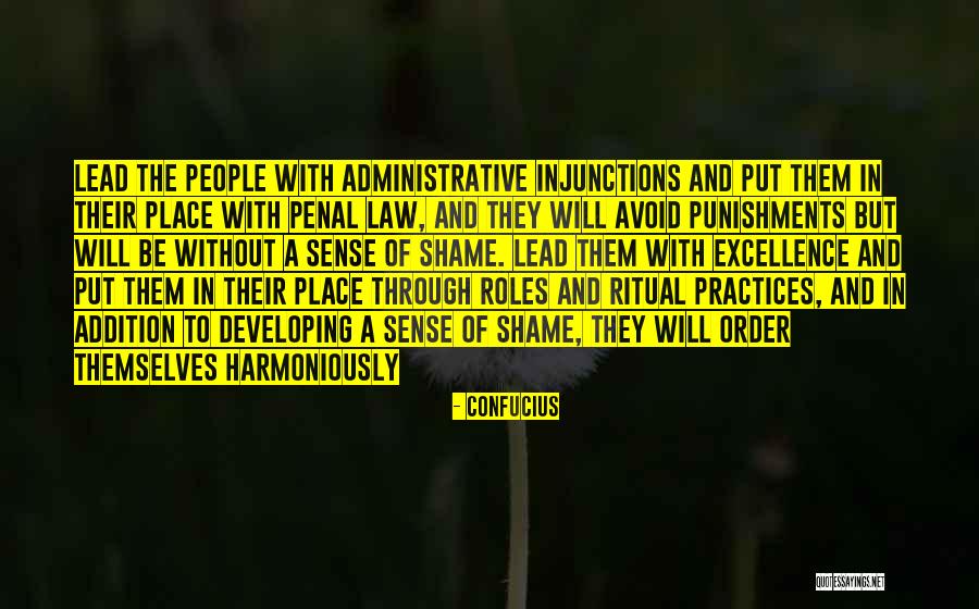 Penal Law Quotes By Confucius