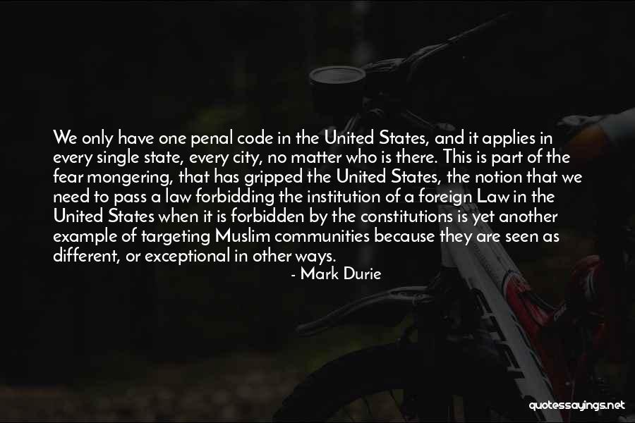 Penal Law Quotes By Mark Durie Penal Law Quotes By Mark Durie