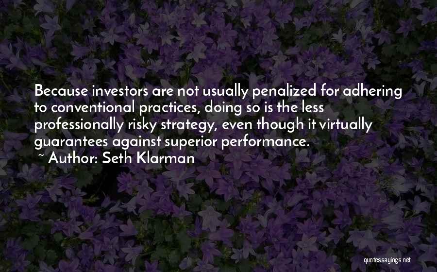 Penalized Quotes By Seth Klarman