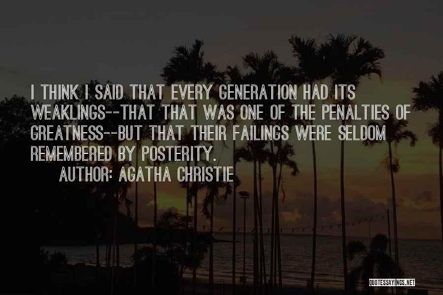 Penalties Quotes By Agatha Christie