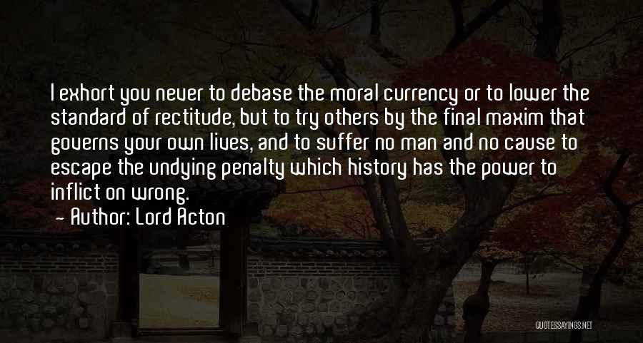 Penalty Quotes By Lord Acton