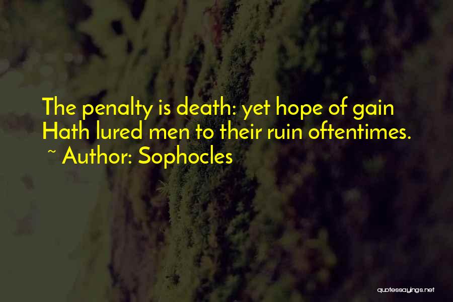 Penalty Quotes By Sophocles