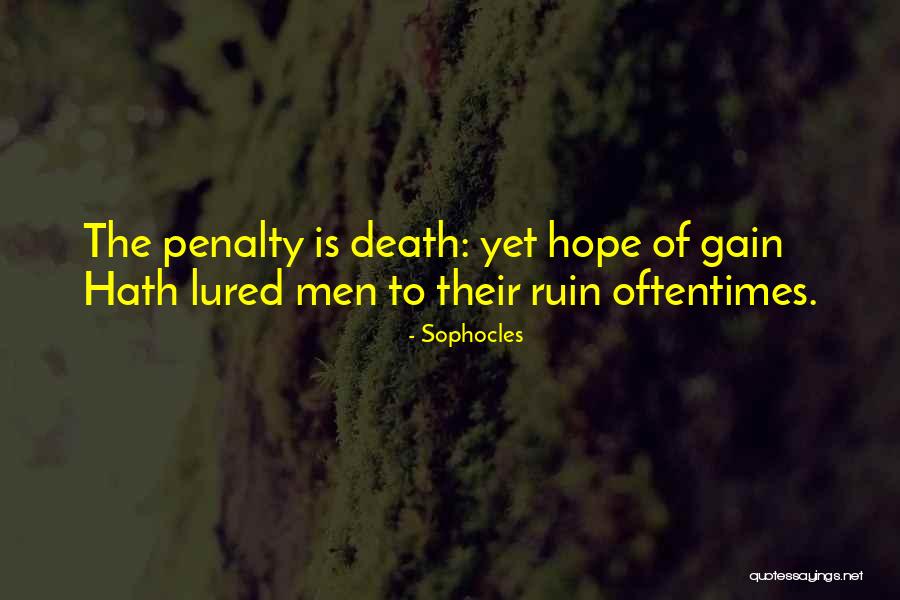 Penalty Quotes By Sophocles