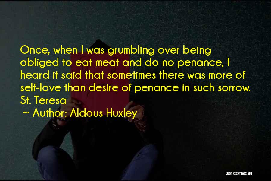Penance Quotes By Aldous Huxley