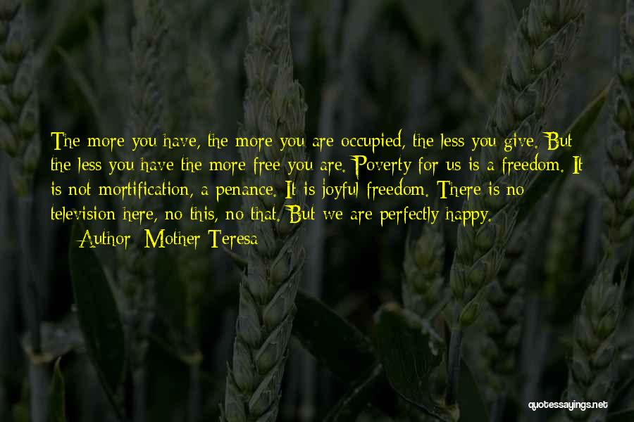 Penance Quotes By Mother Teresa