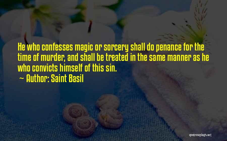 Penance Quotes By Saint Basil