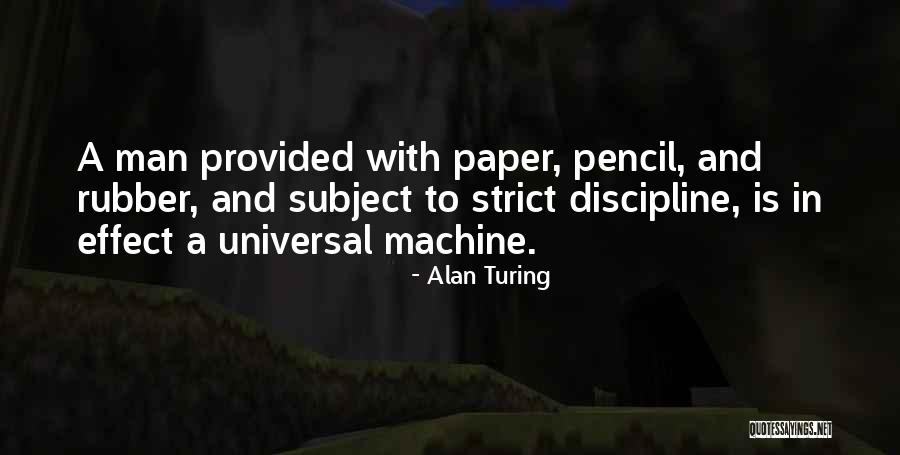 Pencil Rubber Quotes By Alan Turing