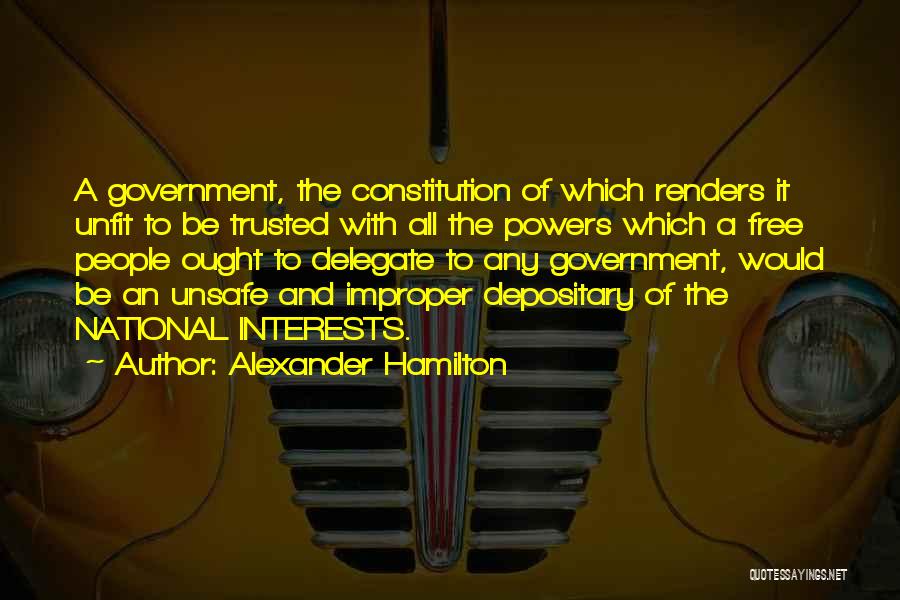 Pendleton Woolen Mills Quotes By Alexander Hamilton
