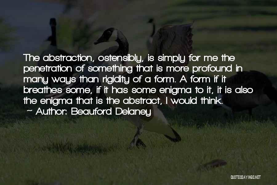 Penetration Quotes By Beauford Delaney