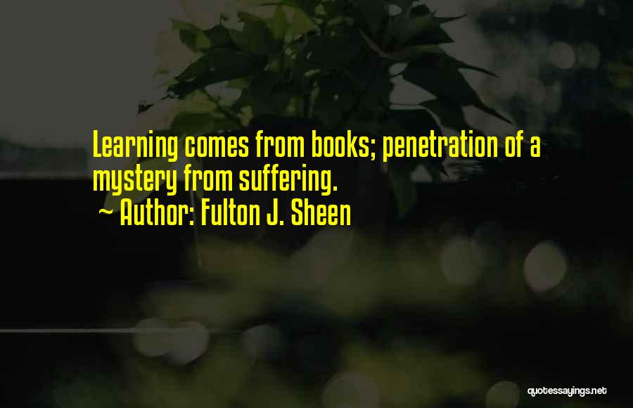 Penetration Quotes By Fulton J. Sheen