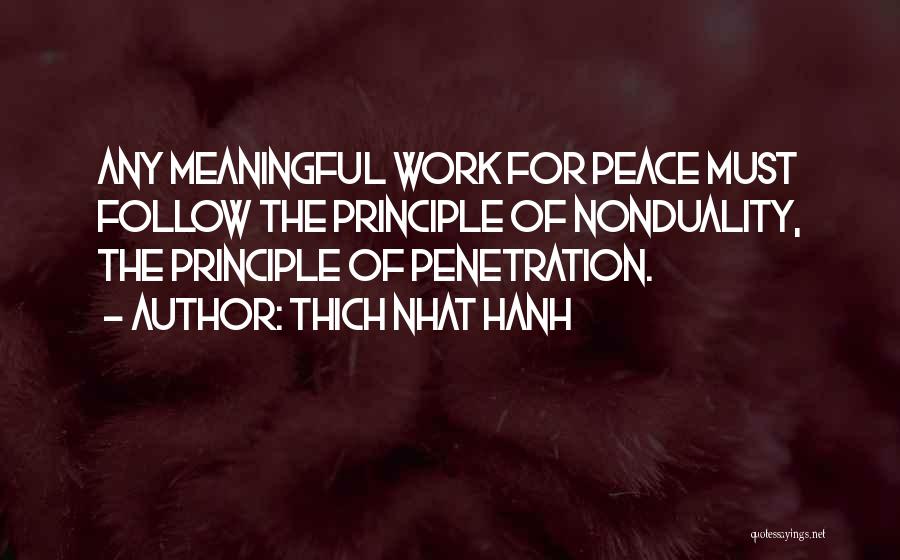 Penetration Quotes By Thich Nhat Hanh