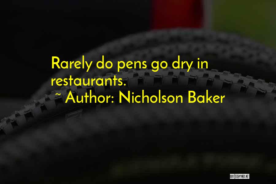 Pens Quotes By Nicholson Baker
