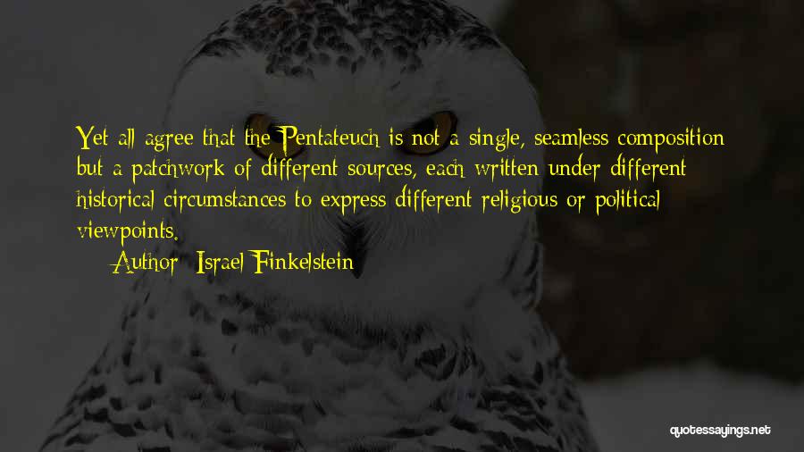 Pentateuch Quotes By Israel Finkelstein